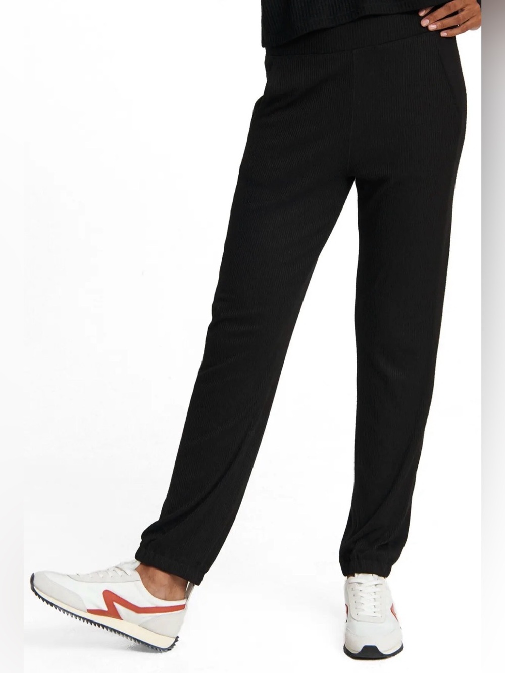 Rag & Bone black The Knit Rib joggers